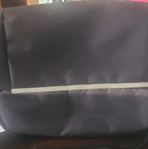 solo Black Messenger Laptop Bag with Reflective Trim